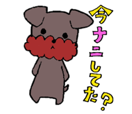 Yorkie Marron that floppy ears 3 sticker #4476382