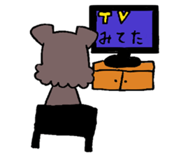 Yorkie Marron that floppy ears 3 sticker #4476383