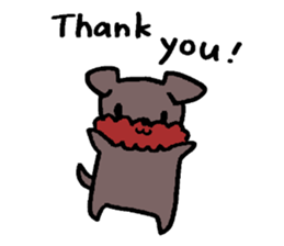 Yorkie Marron that floppy ears 3 sticker #4476389