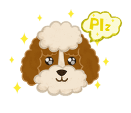 Poodle Maru sticker #4476436