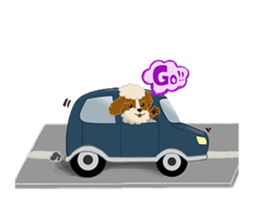 Poodle Maru sticker #4476469