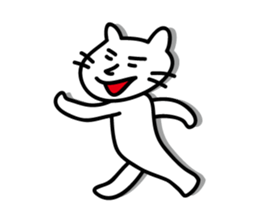 white cat sticker by keimaru sticker #4476633