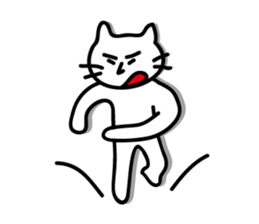 white cat sticker by keimaru sticker #4476634