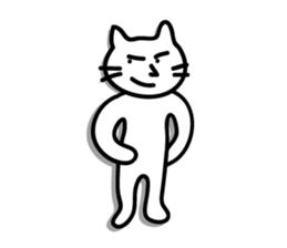 white cat sticker by keimaru sticker #4476635