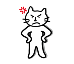 white cat sticker by keimaru sticker #4476637