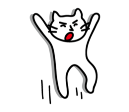 white cat sticker by keimaru sticker #4476640