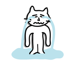 white cat sticker by keimaru sticker #4476641