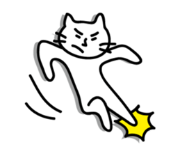 white cat sticker by keimaru sticker #4476643