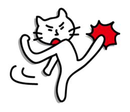white cat sticker by keimaru sticker #4476644