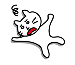 white cat sticker by keimaru sticker #4476645