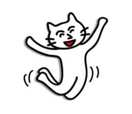 white cat sticker by keimaru sticker #4476646