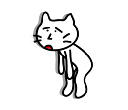 white cat sticker by keimaru sticker #4476647