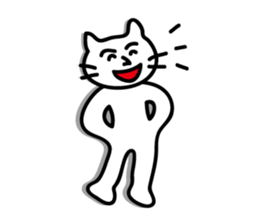 white cat sticker by keimaru sticker #4476648