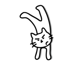 white cat sticker by keimaru sticker #4476651