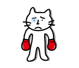 white cat sticker by keimaru sticker #4476653