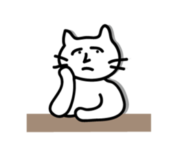 white cat sticker by keimaru sticker #4476654