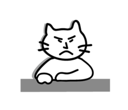 white cat sticker by keimaru sticker #4476655