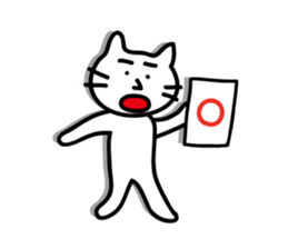 white cat sticker by keimaru sticker #4476656