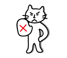 white cat sticker by keimaru sticker #4476657