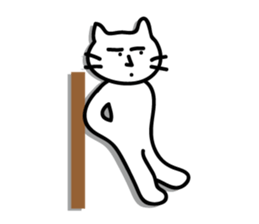 white cat sticker by keimaru sticker #4476658