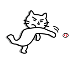 white cat sticker by keimaru sticker #4476659