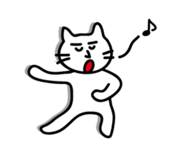 white cat sticker by keimaru sticker #4476660