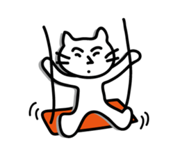 white cat sticker by keimaru sticker #4476662