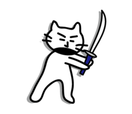 white cat sticker by keimaru sticker #4476665