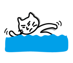 white cat sticker by keimaru sticker #4476667