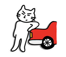 white cat sticker by keimaru sticker #4476668