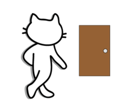 white cat sticker by keimaru sticker #4476671