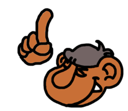 SARU+hand:G sticker #4476757