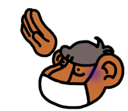 SARU+hand:G sticker #4476760