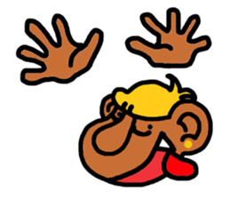 SARU+hand:G sticker #4476775