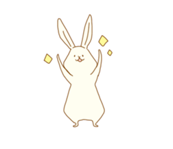 colorful rabbit stickers sticker #4477475