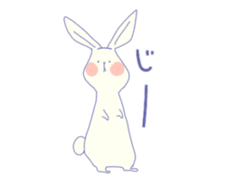 colorful rabbit stickers sticker #4477476