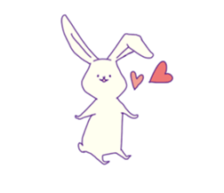 colorful rabbit stickers sticker #4477479