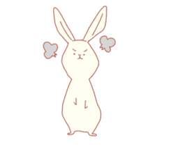 colorful rabbit stickers sticker #4477483