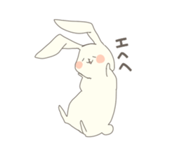 colorful rabbit stickers sticker #4477493