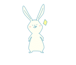 colorful rabbit stickers sticker #4477494