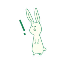 colorful rabbit stickers sticker #4477496