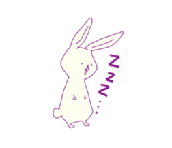 colorful rabbit stickers sticker #4477498