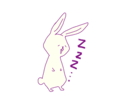 colorful rabbit stickers sticker #4477498