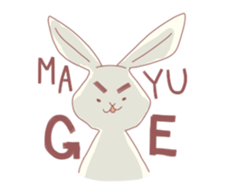 colorful rabbit stickers sticker #4477510