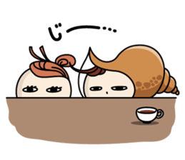 Toyama-ben Sticker "Kitokito Family" 2 sticker #4477632