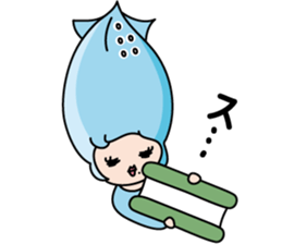 Toyama-ben Sticker "Kitokito Family" 2 sticker #4477648