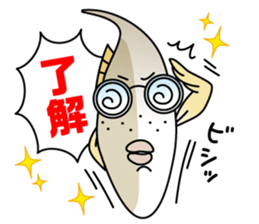 Toyama-ben Sticker "Kitokito Family" 2 sticker #4477655