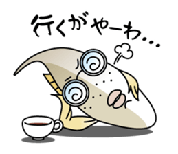 Toyama-ben Sticker "Kitokito Family" 2 sticker #4477657