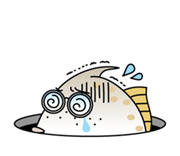 Toyama-ben Sticker "Kitokito Family" 2 sticker #4477663