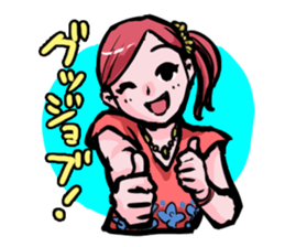 girls sticker. sticker #4477879